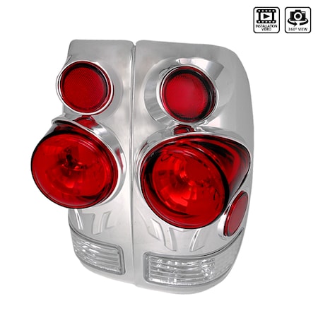 Spec-D Tuning 97-03 Ford F150 Altezza Tail Light Chrome LT-F150973D-TM
